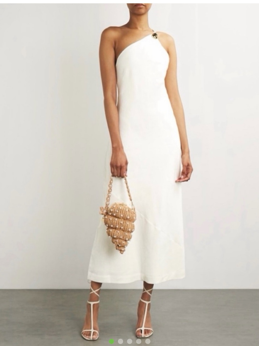 Cult Gaia NWT One-Shoulder White Maxi Dress